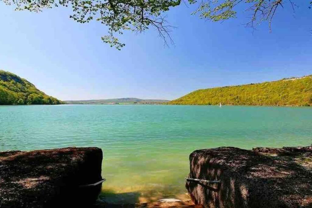 Maison/Gite Familial Dans Le Jura A 200M Du Lac Avec Piscine Privee Marigny  エクステリア 写真